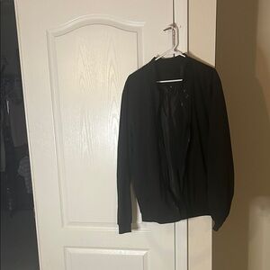 Men's Classic Black Bomber Jacket